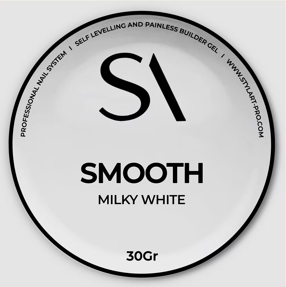 Smooth milky white
